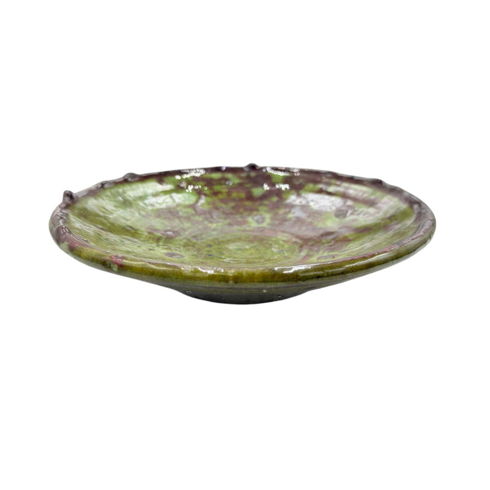 Moroccan Ceramic Tamegroute Plate - Berbere Imports