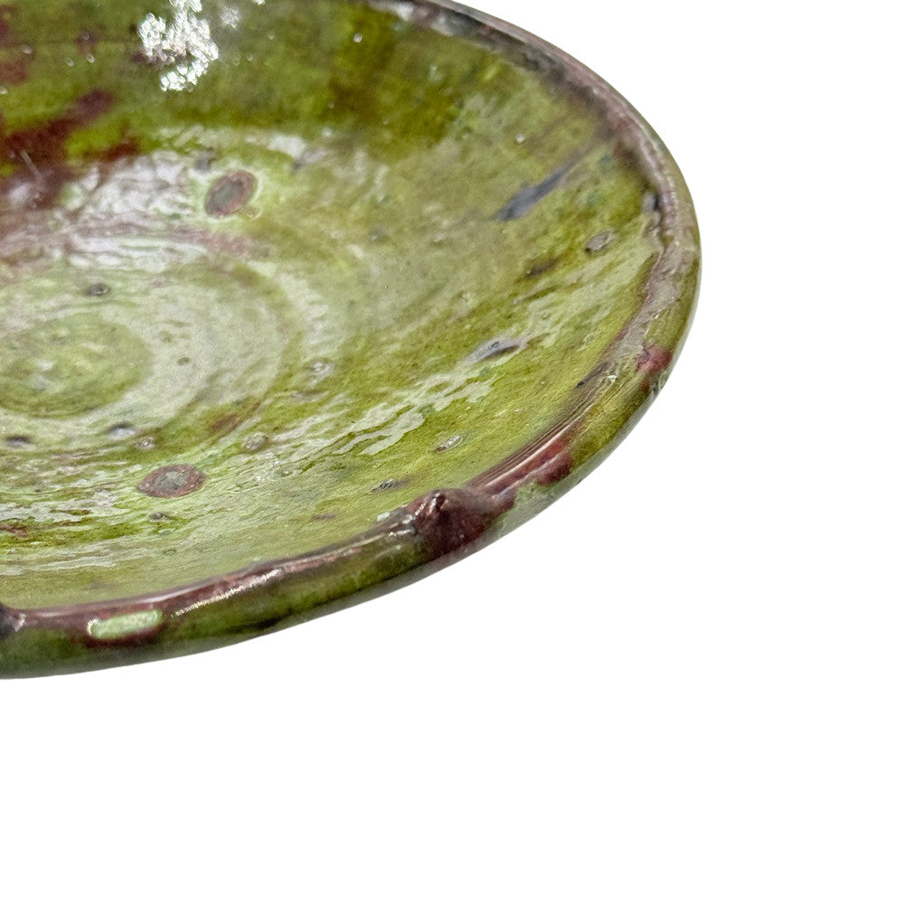 Moroccan Ceramic Tamegroute Plate - Berbere Imports