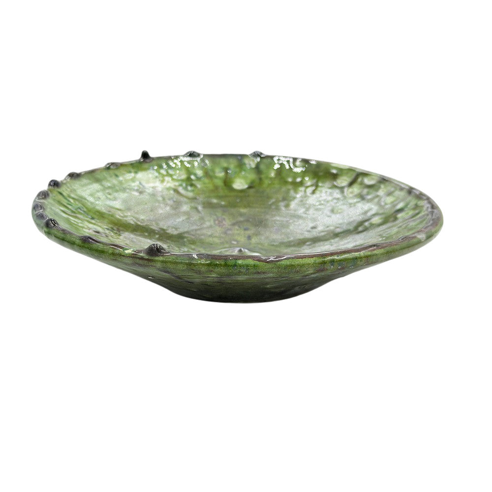 Moroccan Ceramic Tamegroute Plate - Berbere Imports