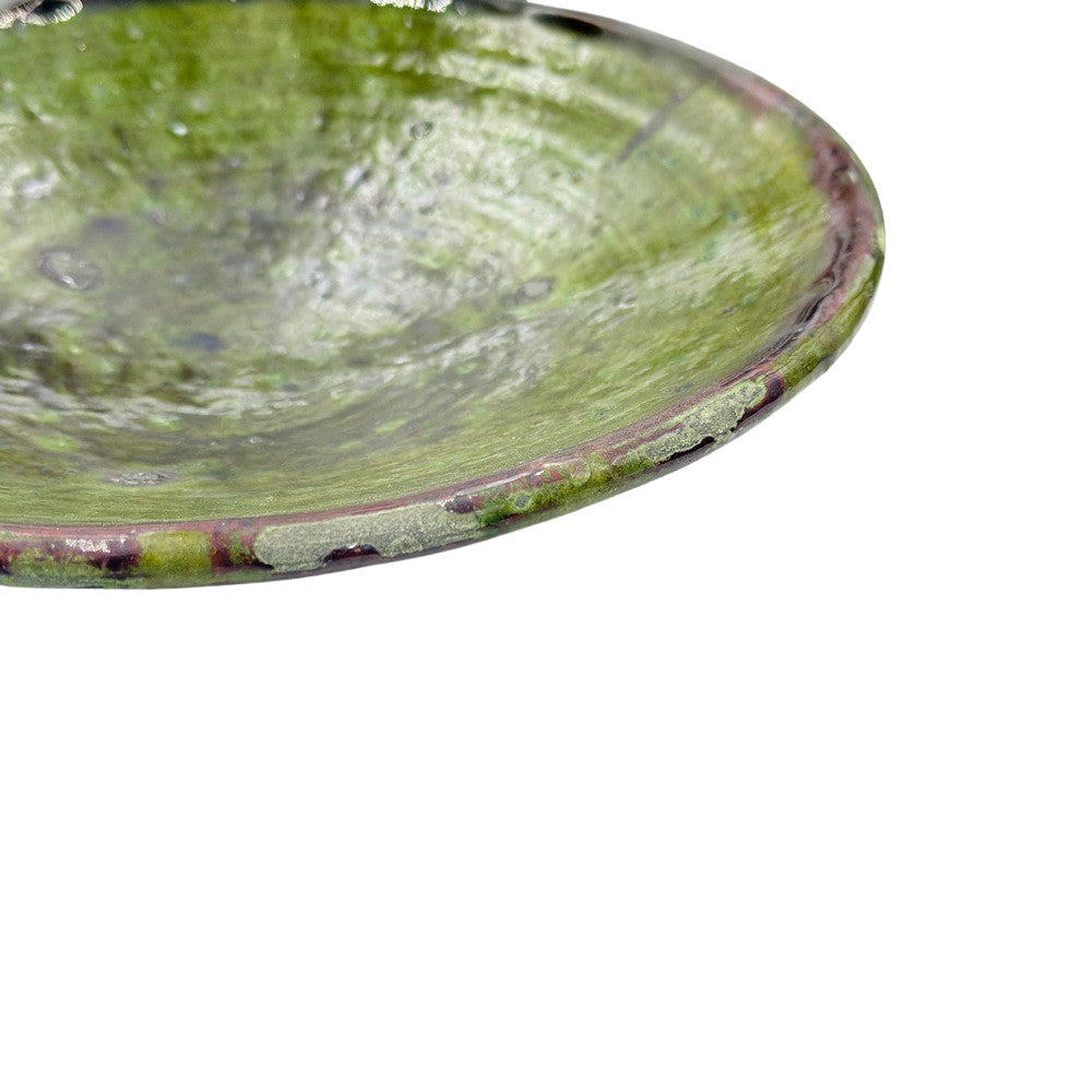 Moroccan Ceramic Tamegroute Plate - Berbere Imports