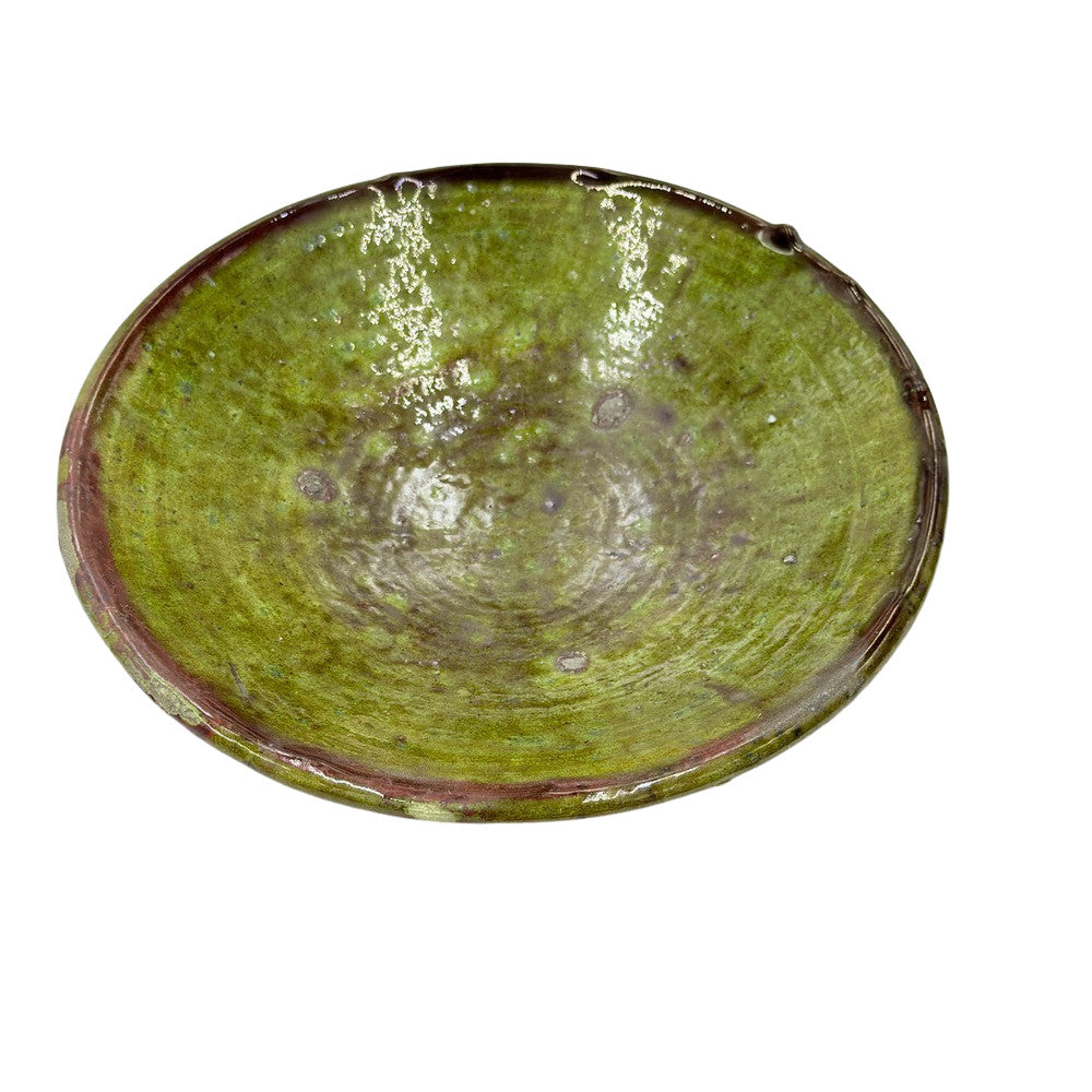 Moroccan Ceramic Tamegroute Plate - Berbere Imports