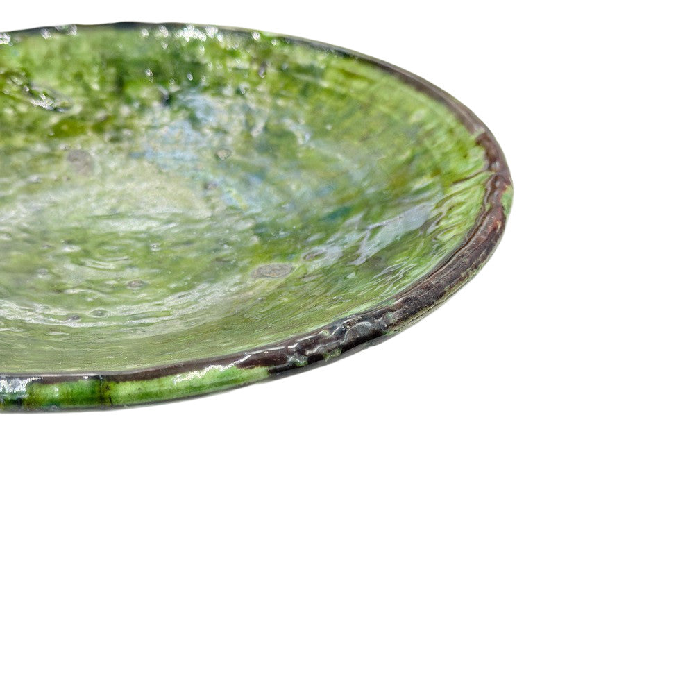 Moroccan Ceramic Tamegroute Plate - Berbere Imports