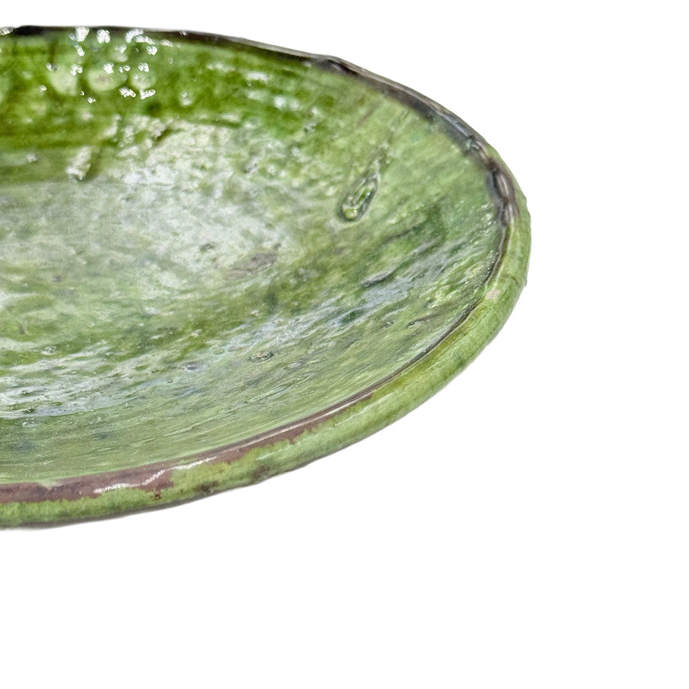 Moroccan Ceramic Tamegroute Plate - Berbere Imports
