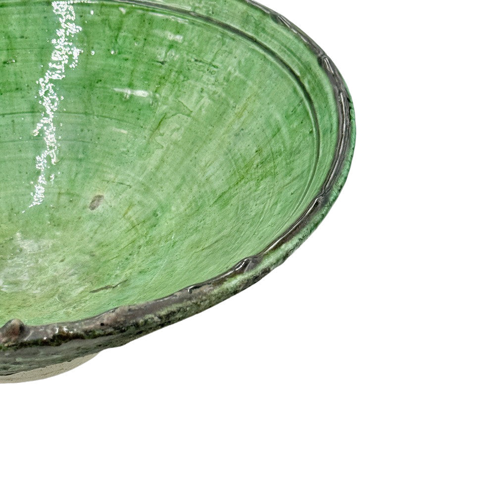 Moroccan Tamegroute Pedestal Bowl - Berbere Imports