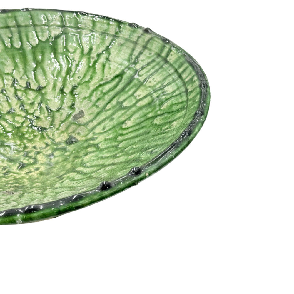 Moroccan Tamegroute Pedestal Bowl - Berbere Imports