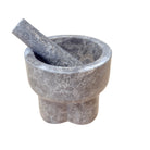 Gray Marble Mortar And Pestle - Berbere Imports