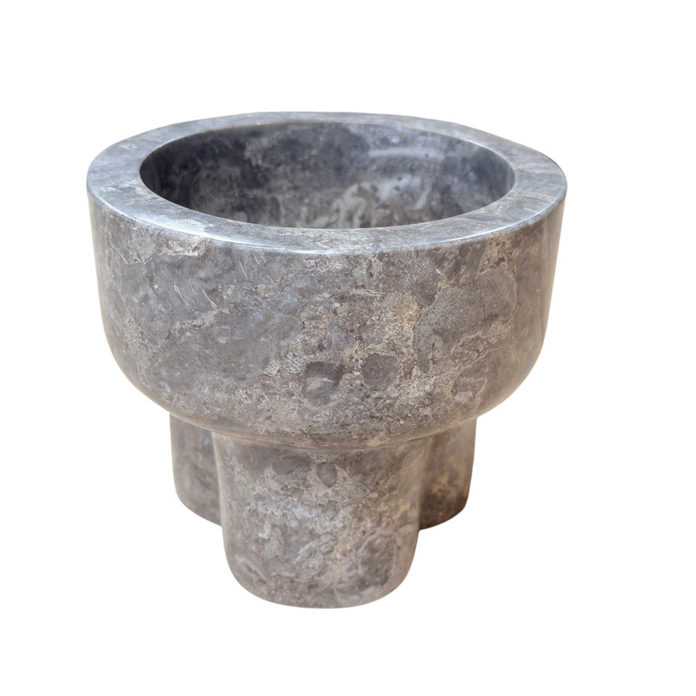 Gray Marble Mortar And Pestle - Berbere Imports