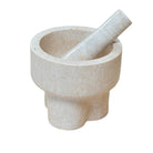 Cream Marble Mortar And Pestle - Berbere Imports