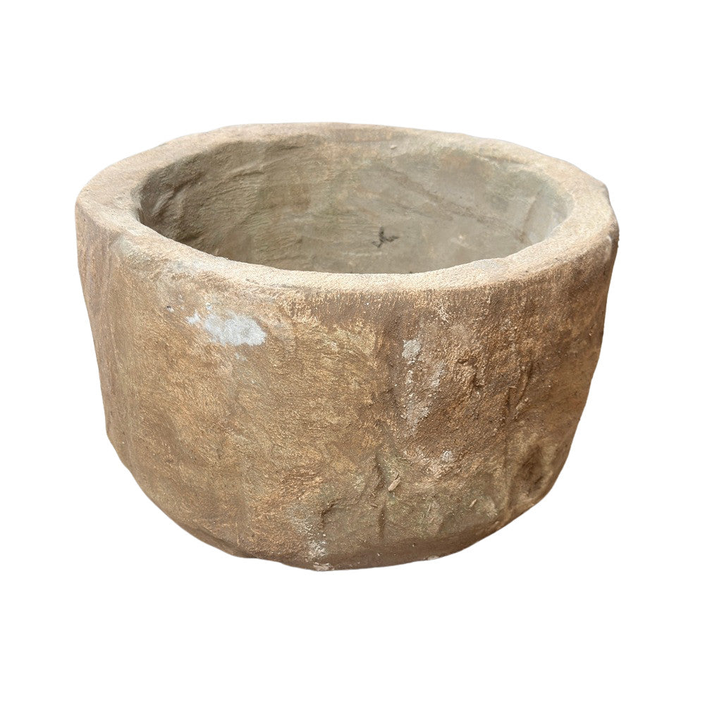Indonesian Weathered Limestone Bowl - Berbere Imports