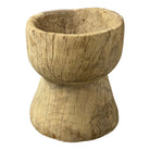 Antique Indian Wooden Mortar - Berbere Imports