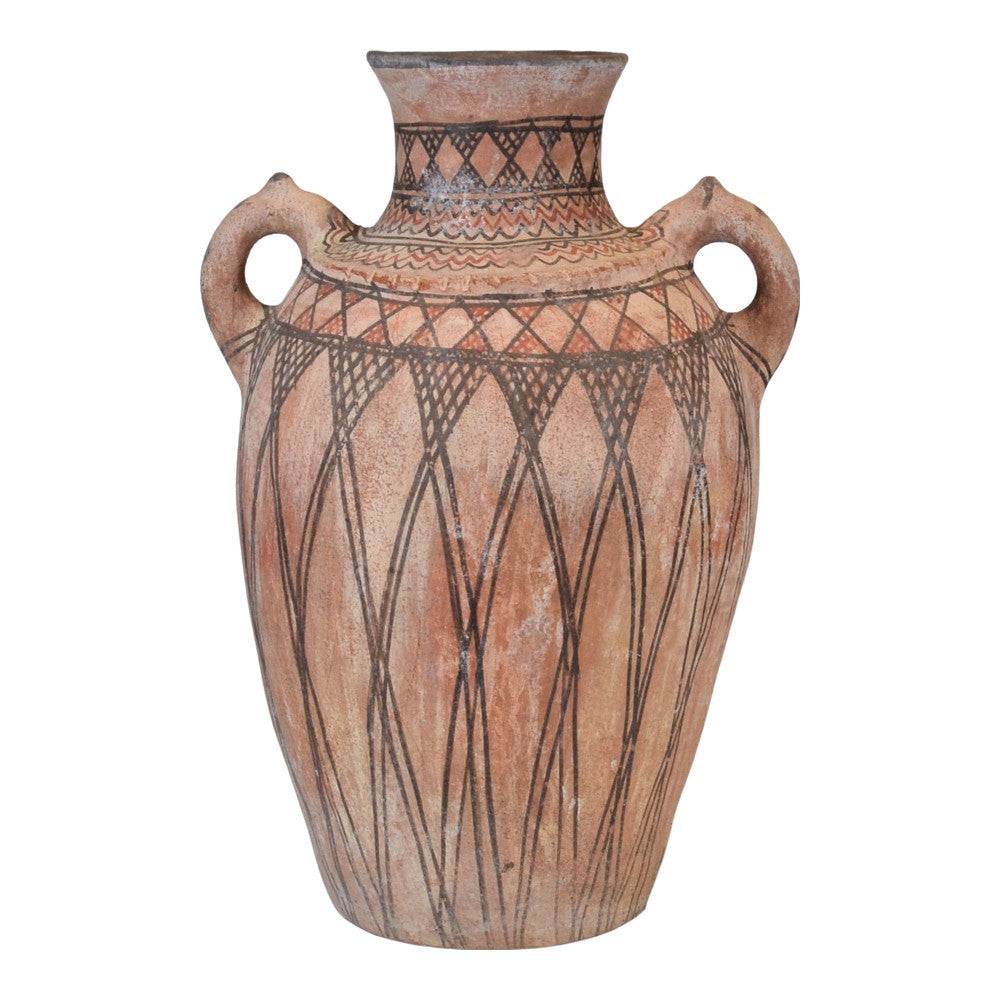 Moroccan Terracotta Earthen Ware Vase - Large - Berbere Imports