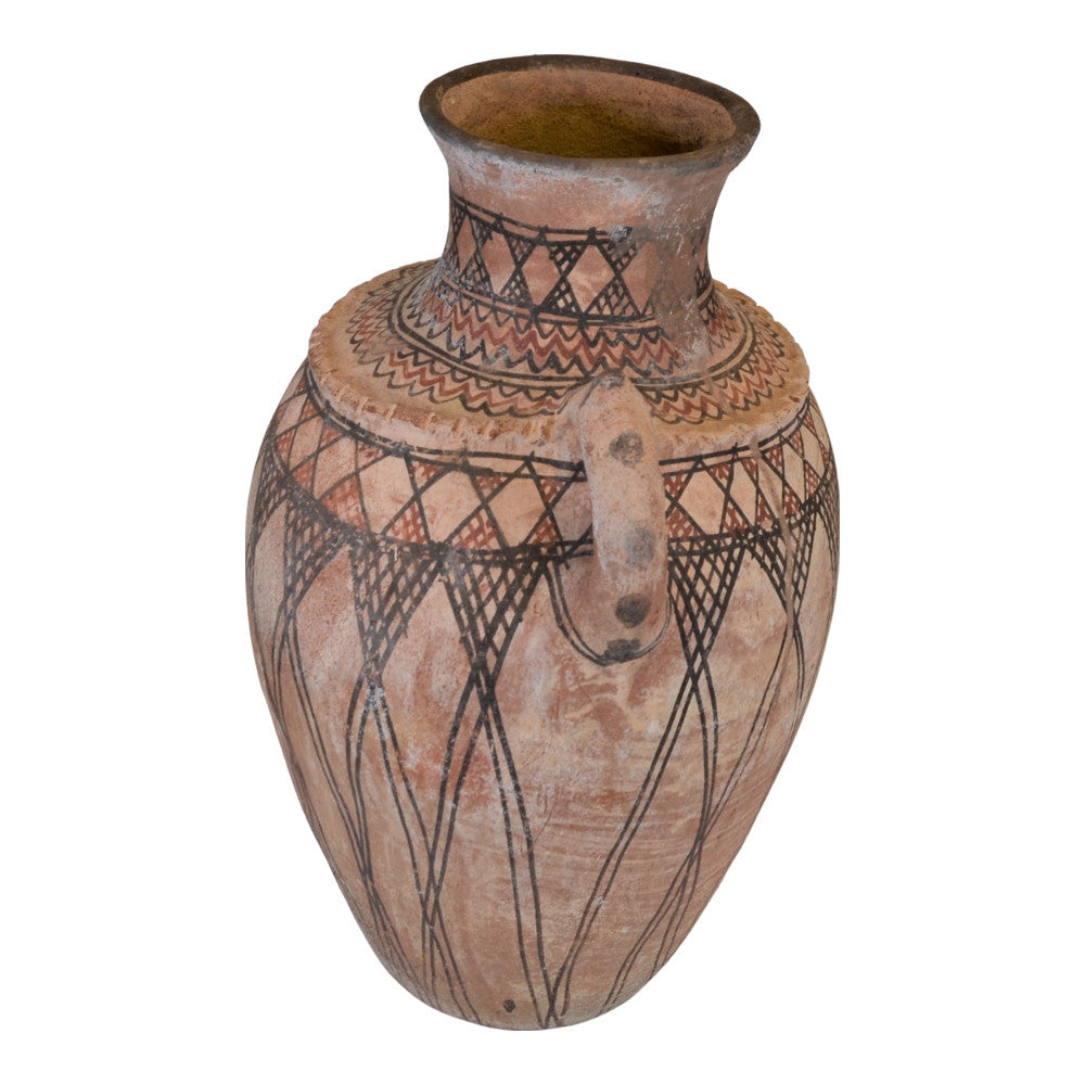 Moroccan Terracotta Earthen Ware Vase - Large - Berbere Imports