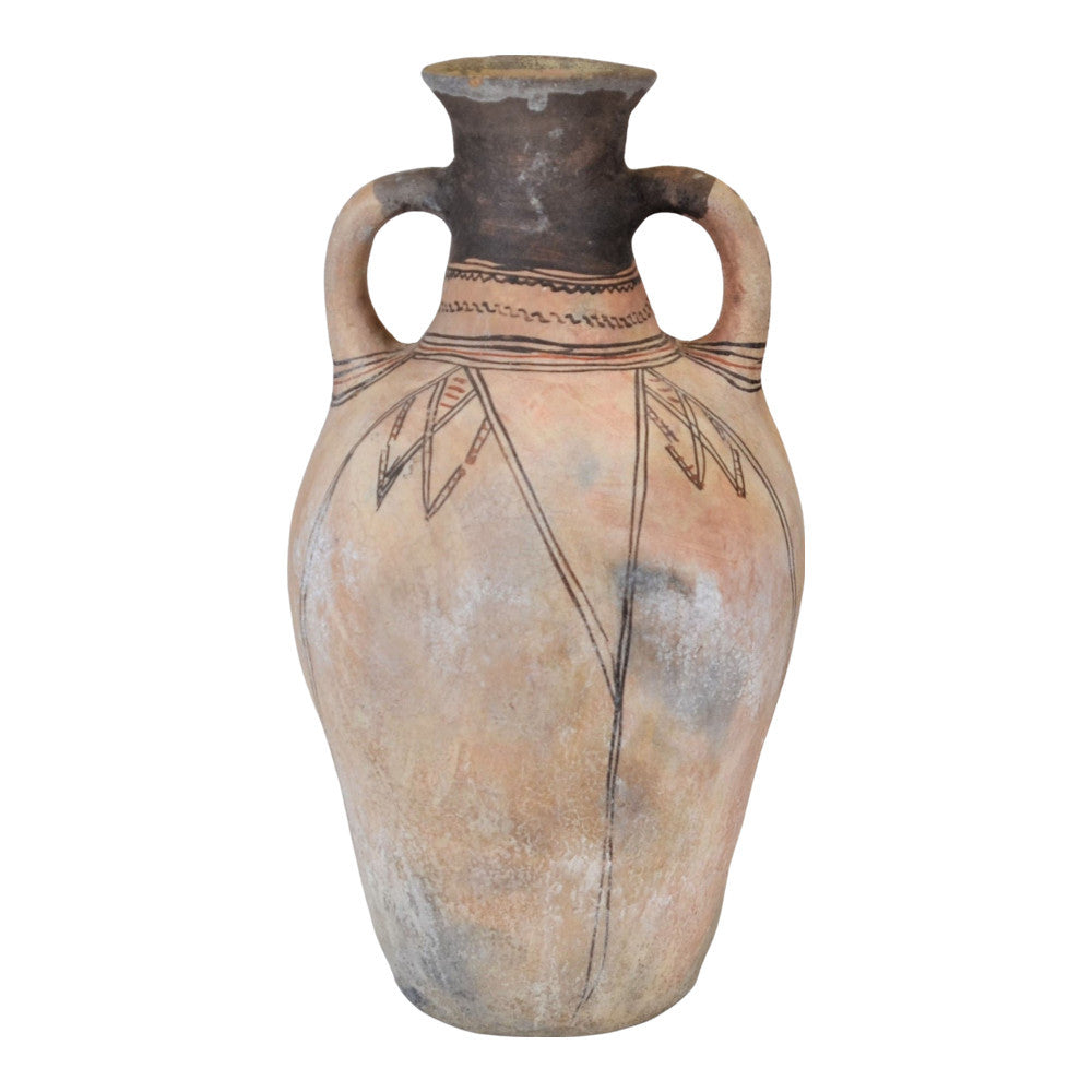 Moroccan Terracotta Earthen Ware Vase - Large - Berbere Imports