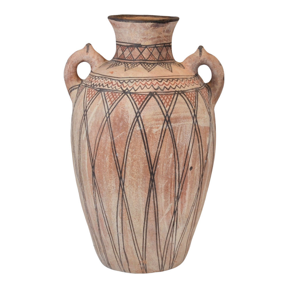 Moroccan Terracotta Earthen Ware Vase - Large - Berbere Imports