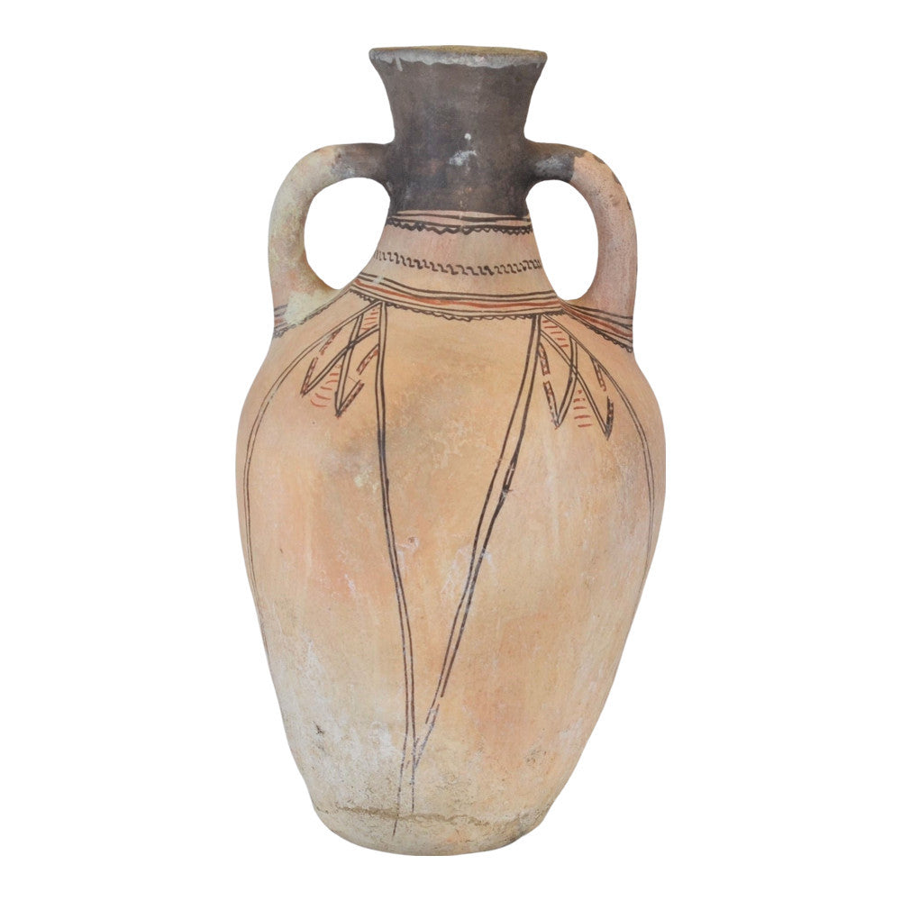 Moroccan Terracotta Earthen Ware Vase - Large - Berbere Imports