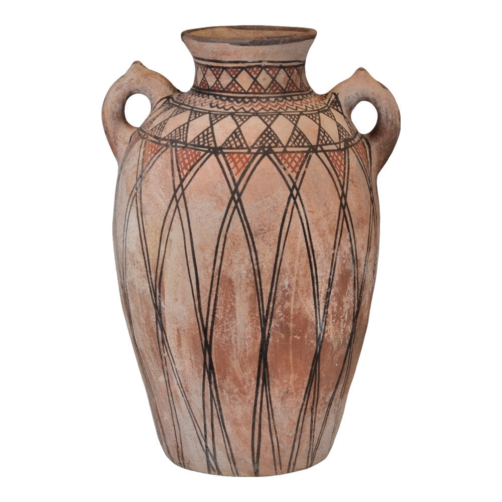 Moroccan Terracotta Earthen Ware Vase - Large - Berbere Imports