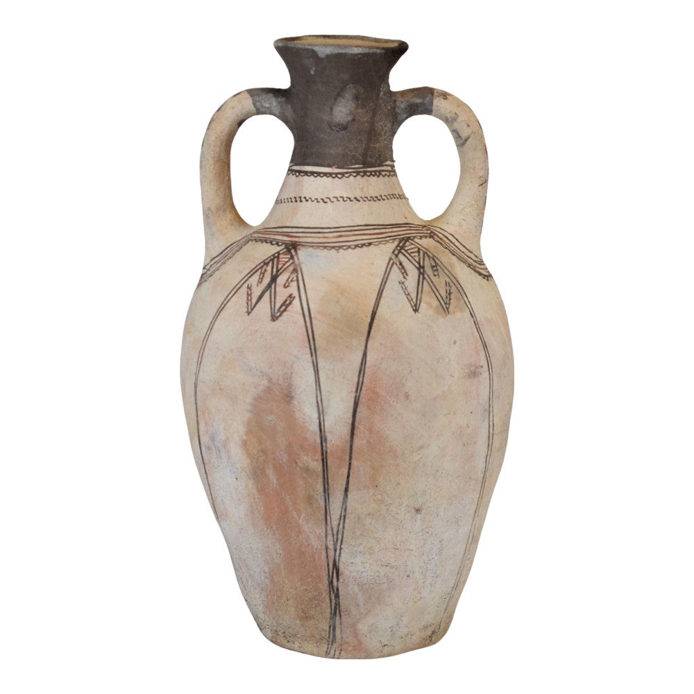 Moroccan Terracotta Earthen Ware Vase - Large - Berbere Imports