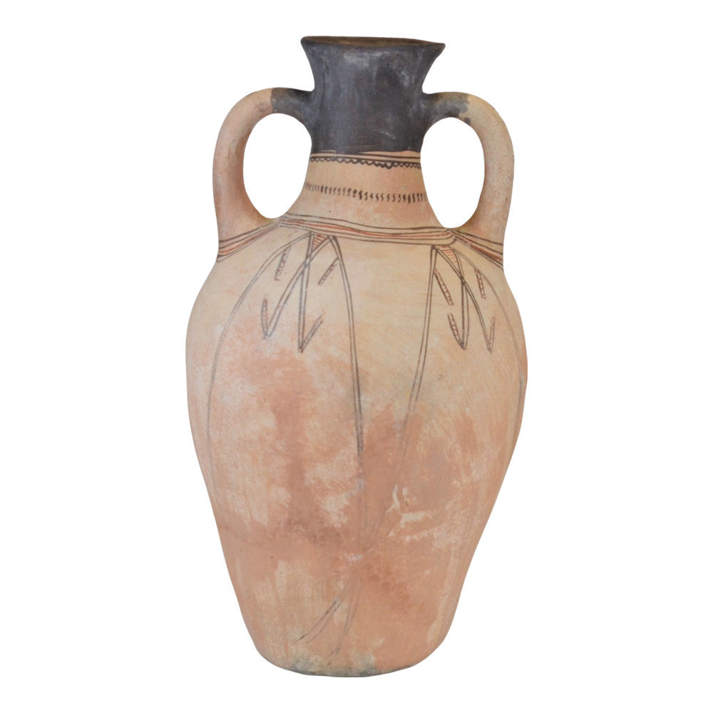 Moroccan Terracotta Earthen Ware Vase - Large - Berbere Imports