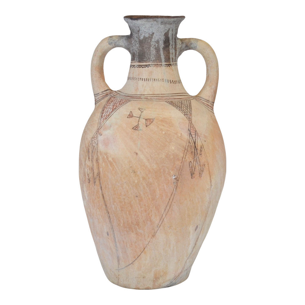 Moroccan Terracotta Earthen Ware Vase - Large - Berbere Imports