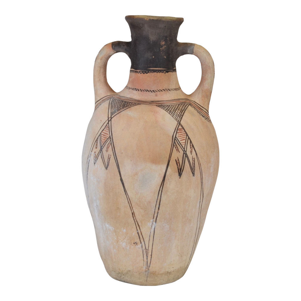 Moroccan Terracotta Earthen Ware Vase - Large - Berbere Imports