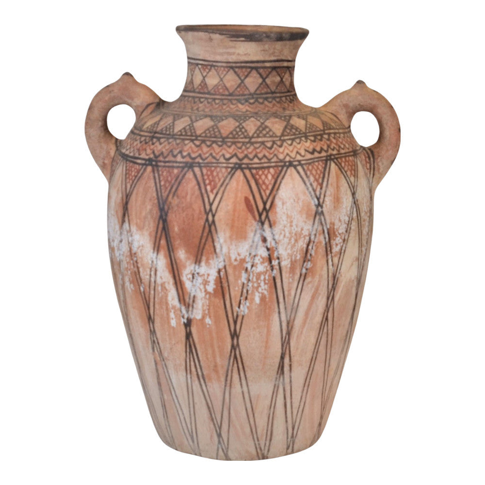 Moroccan Terracotta Earthen Ware Vase - Large - Berbere Imports