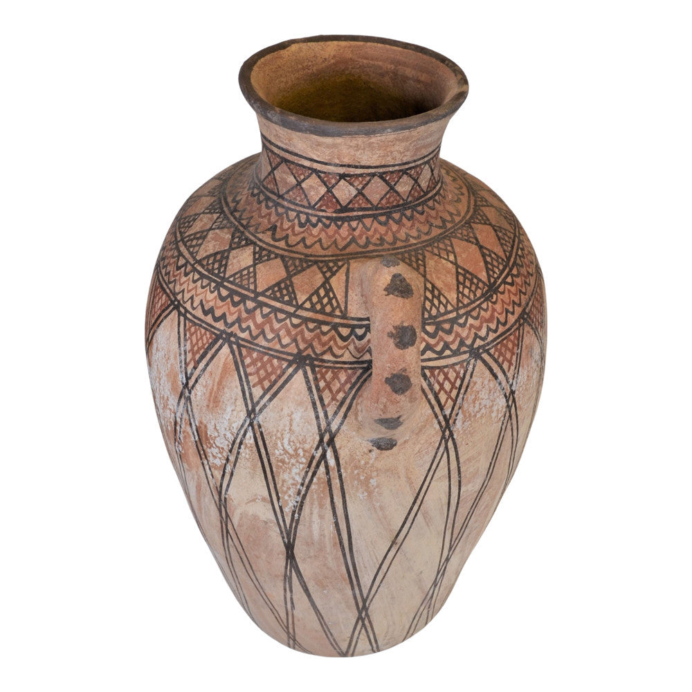 Moroccan Terracotta Earthen Ware Vase - Large - Berbere Imports