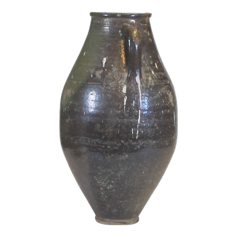 Vintage Turkish Terracotta Green Jar - Large - Berbere Imports