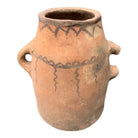 Vintage Moroccan Terracotta Tribal Jar With Handles - Berbere Imports