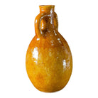 Moroccan Glazed Terracotta Yellow 2-Handle Jar - Berbere Imports