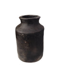 Sejnane Earthenware Vessel - Small Charcoal - Berbere Imports