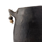 Tunisian 2-Handle Clay Vessel With Ornamental Beads - Berbere Imports