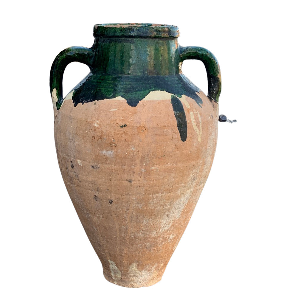 Vintage Turkish Terracotta Oil Jar - Berbere Imports