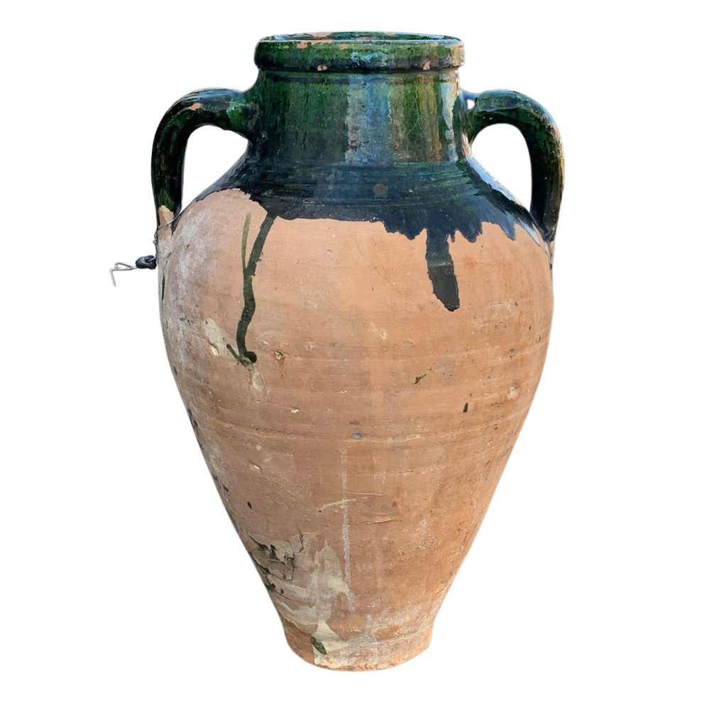 Vintage Turkish Terracotta Oil Jar - Berbere Imports