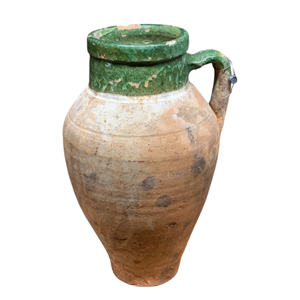  Vintage Turkish Terracotta Oil Jar - Berbere Imports