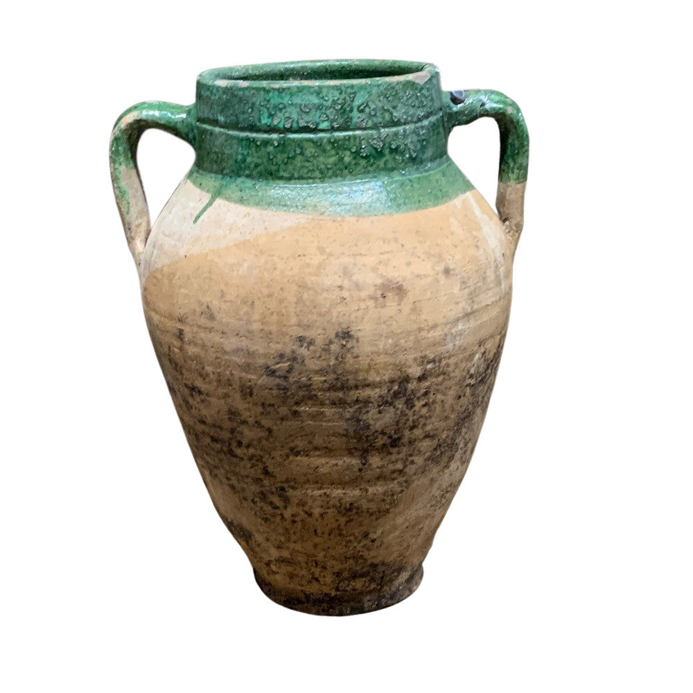 Vintage Turkish Terracotta Oil Jar - Berbere Imports