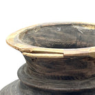 Vintage Round Wooden Vessel - Berbere Imports