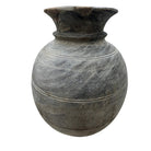 Vintage Round Wooden Vessel - Berbere Imports