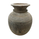 Vintage Round Wooden Vessel - Berbere Imports