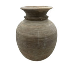 Vintage Round Wooden Vessel - Berbere Imports