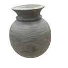 Vintage Round Wooden Vessel - Berbere Imports