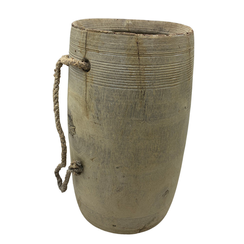 Vintage Indian Wood Vessel - Berbere Imports