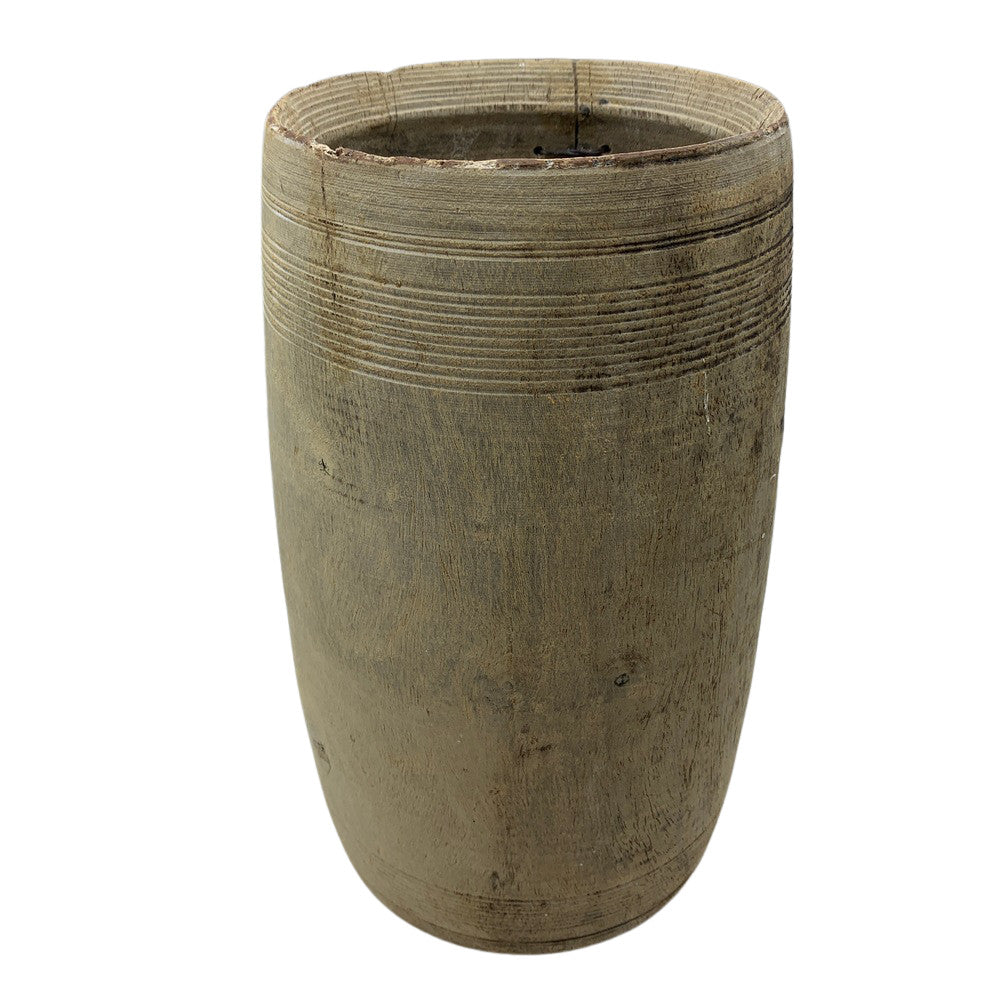 Vintage Indian Wood Vessel - Berbere Imports