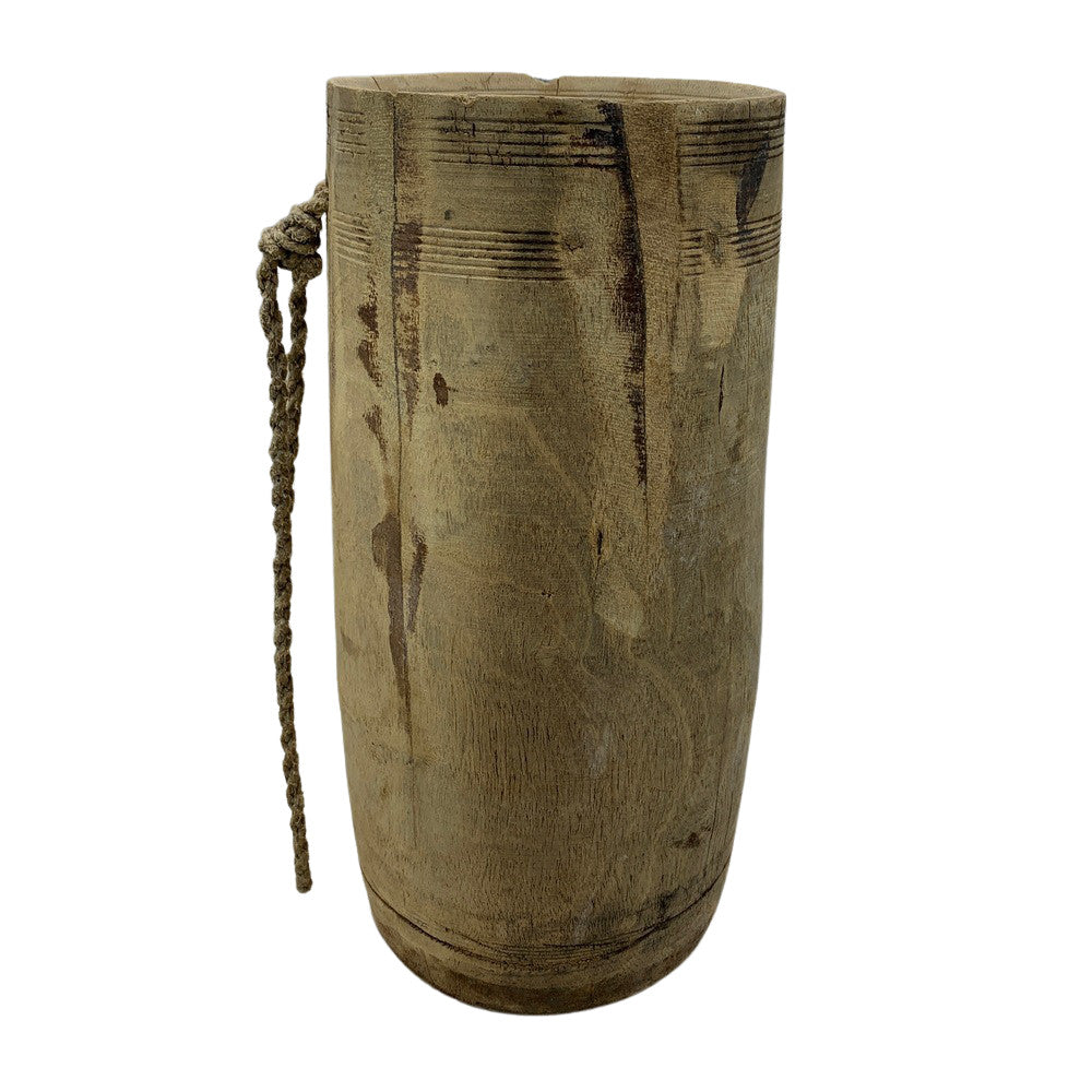 Vintage Indian Wood Vessel - Berbere Imports