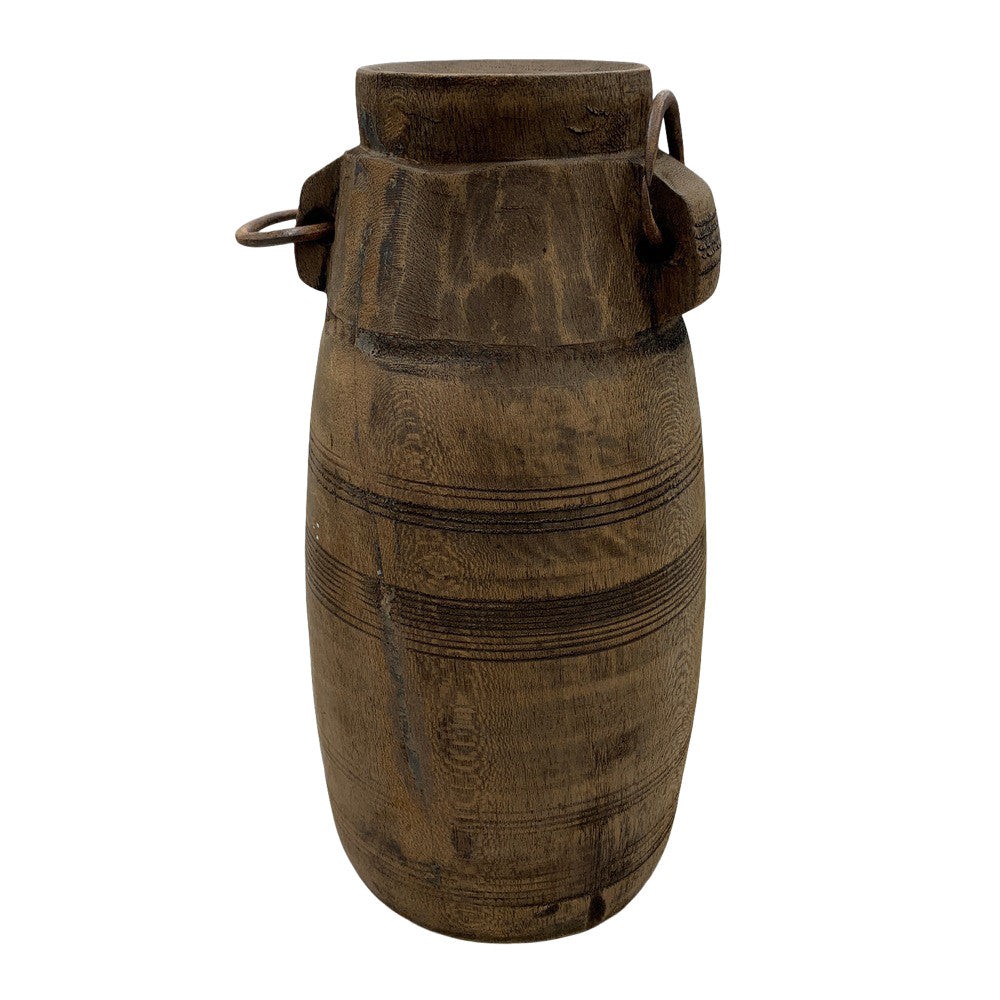 Vintage Indian Wood Vessel - Berbere Imports