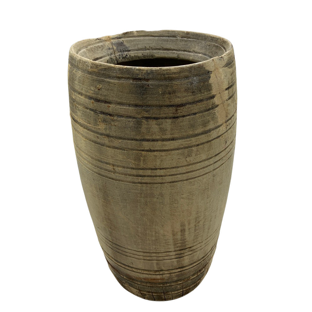 Vintage Indian Wood Vessel - Berbere Imports