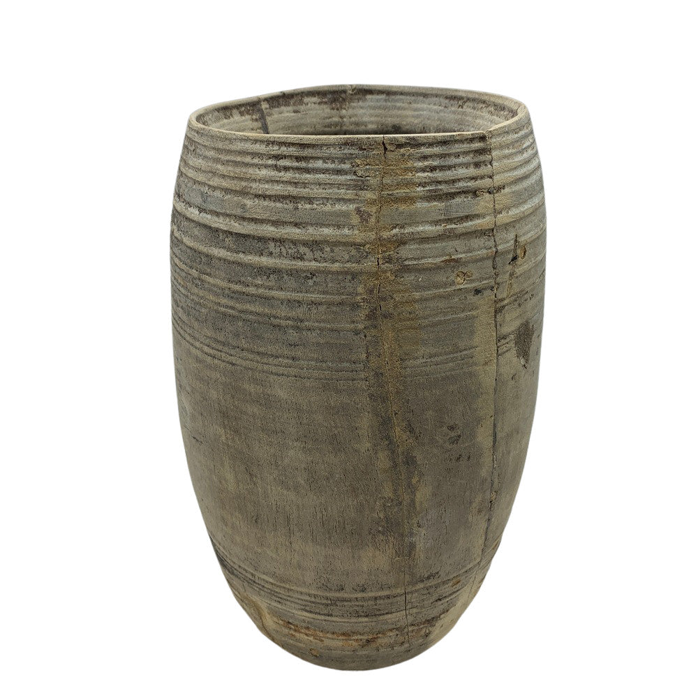 Vintage Indian Wood Vessel - Berbere Imports