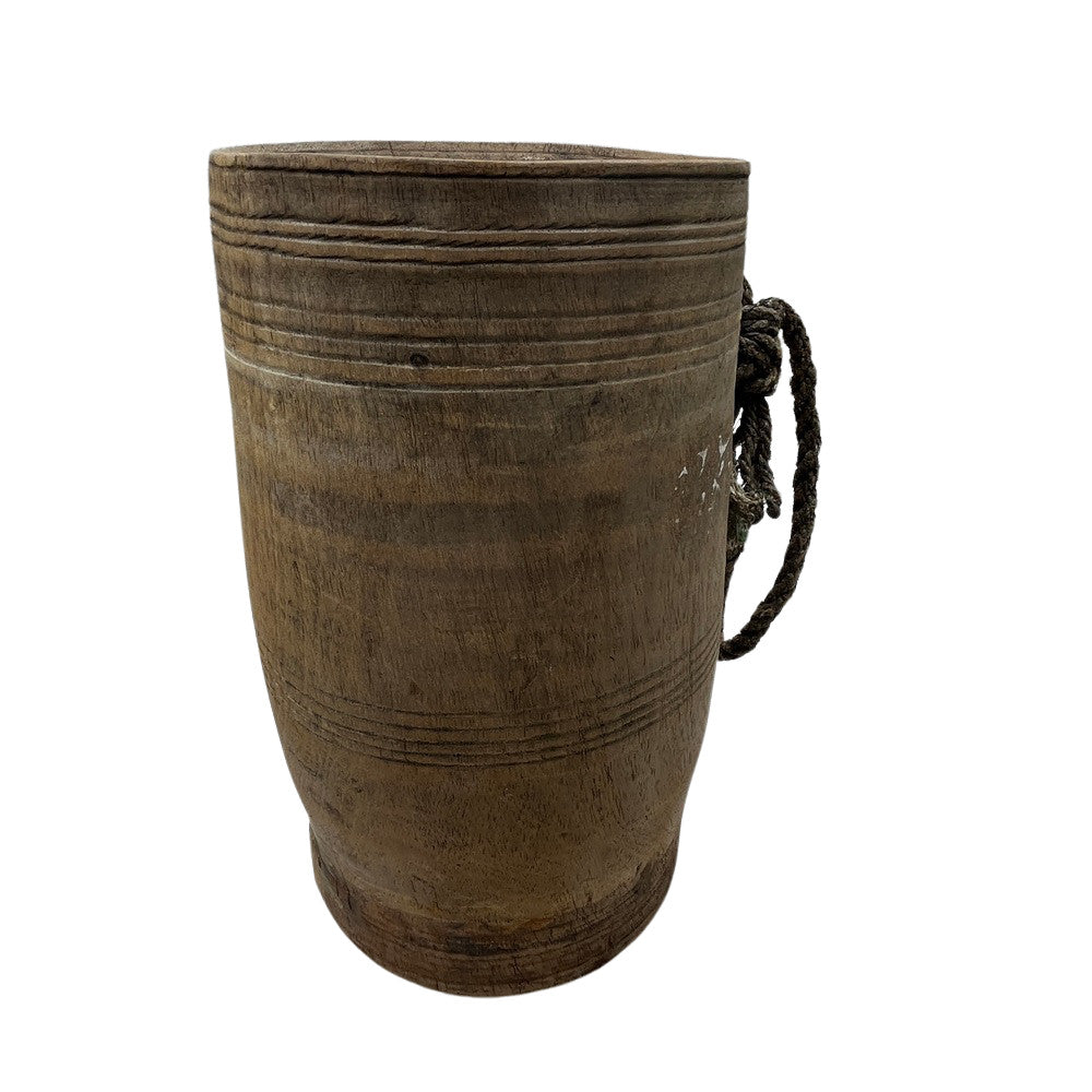 Vintage Indian Wood Vessel - Berbere Imports