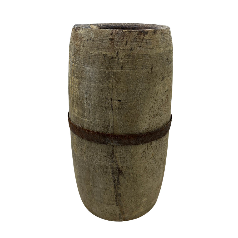 Vintage Indian Wood Vessel - Berbere Imports