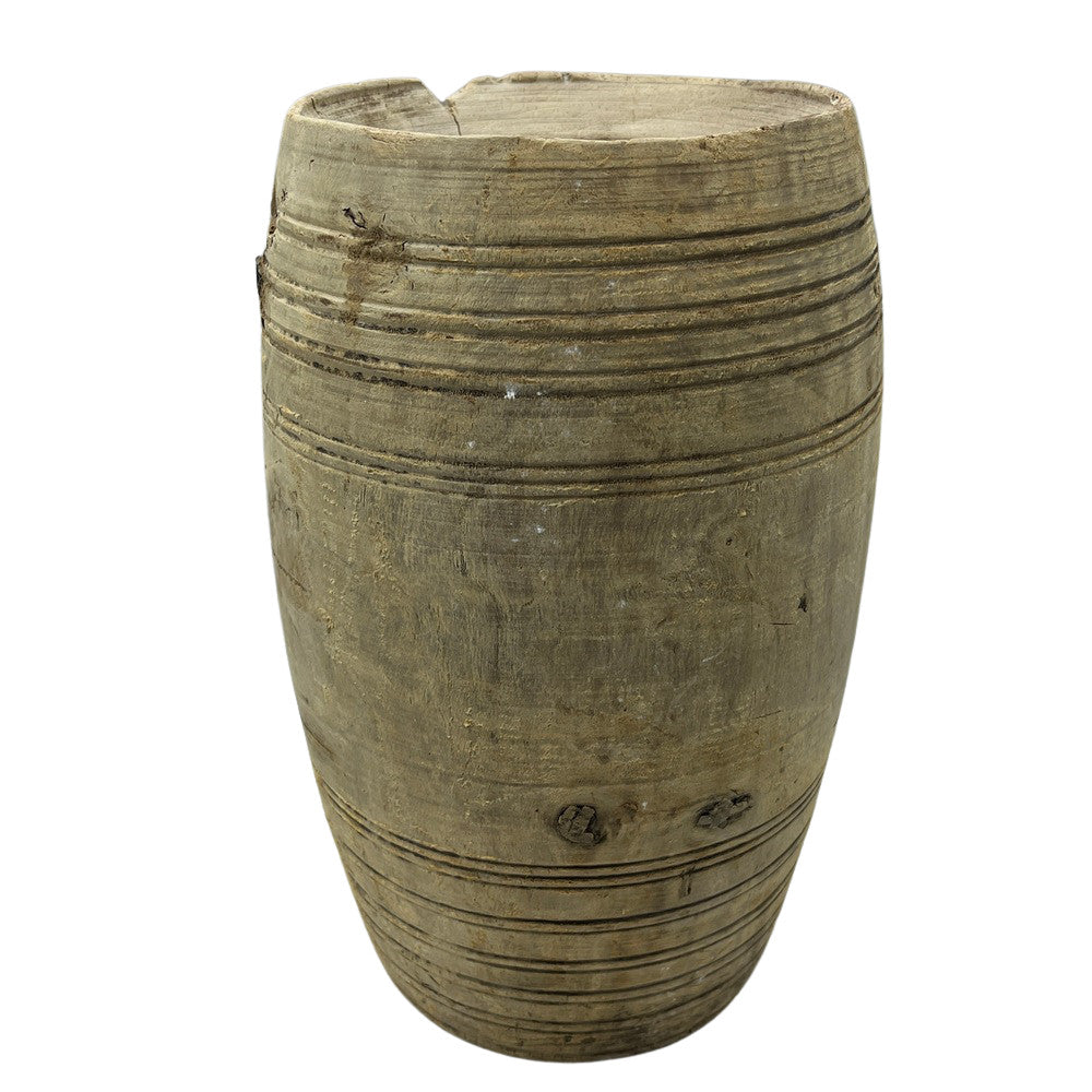 Vintage Indian Wood Vessel - Berbere Imports