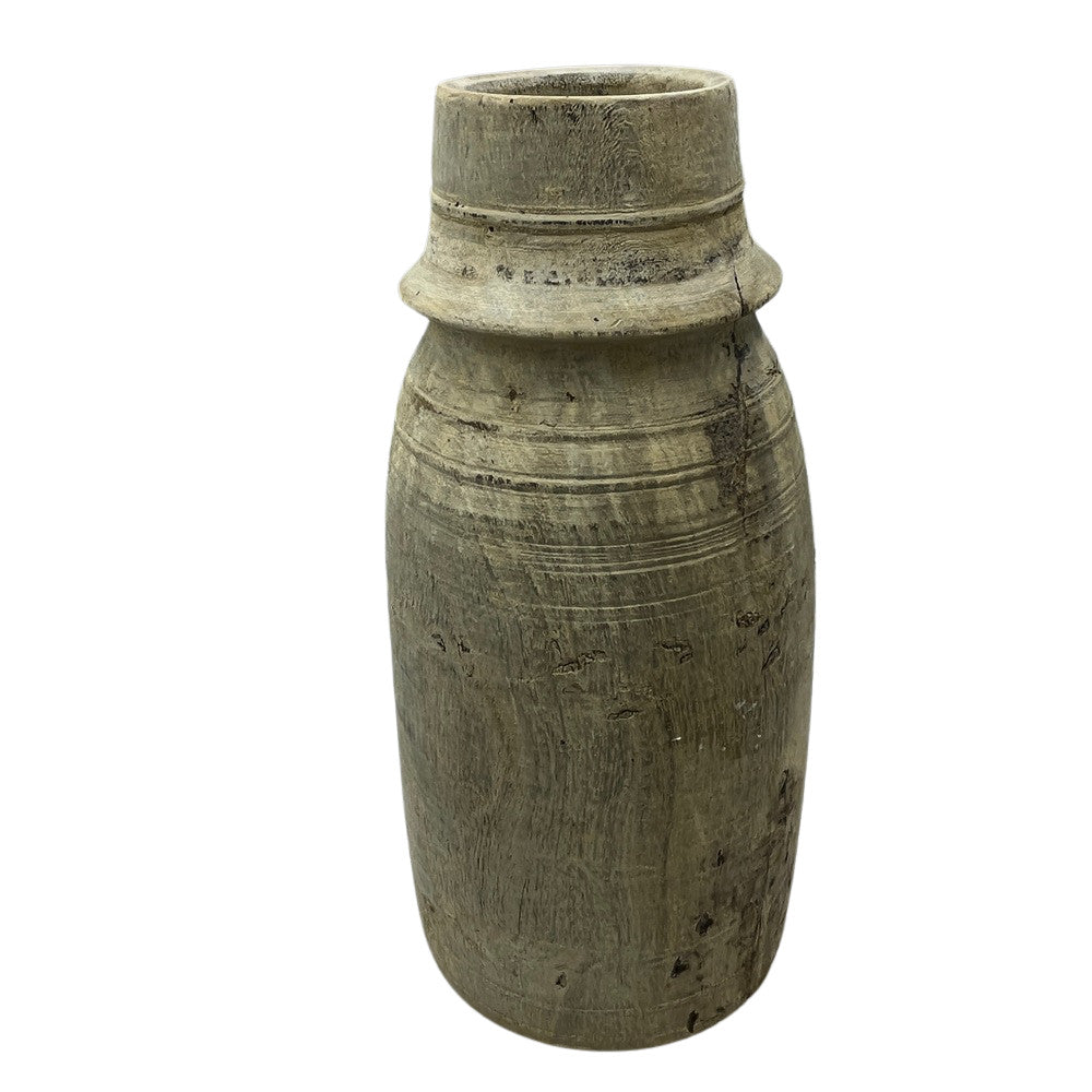 Vintage Indian Wood Vessel - Berbere Imports